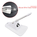 Laptop Mouse Wire Holder Clip Desktop Cord Cable Gaming Organizer (White)