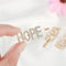 Women Beauty Crystal Hairpins Hair Clips Letter Barrettes Rhinestone Headwear
