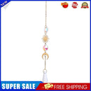 Crystal Sun Moon Hanging Meatal Pendant Home Car Decor (B)