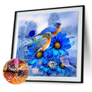5D DIY Diamond Painting Kits Full Square Drill Blue Bird Flower Mosaic Picture