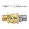 1 Pair 3/8 Threaded Male to Quick Connect Plug Fittings Pressure Washer Ada