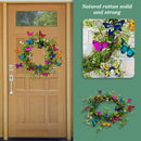 Artificial Wreath Multicolored Butterfly Fluttering in The Wind Hanging Garland