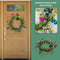 Artificial Wreath Multicolored Butterfly Fluttering in The Wind Hanging Garland