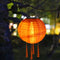 Solar Nylon Lantern Lamp Waterproof Hanging Light Festival Decor (Orange)