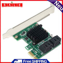 PCI Express 1X to SATA3.0 4-Port Riser PCI-E X1/X4/X8/X16 Expansion Adapter Card