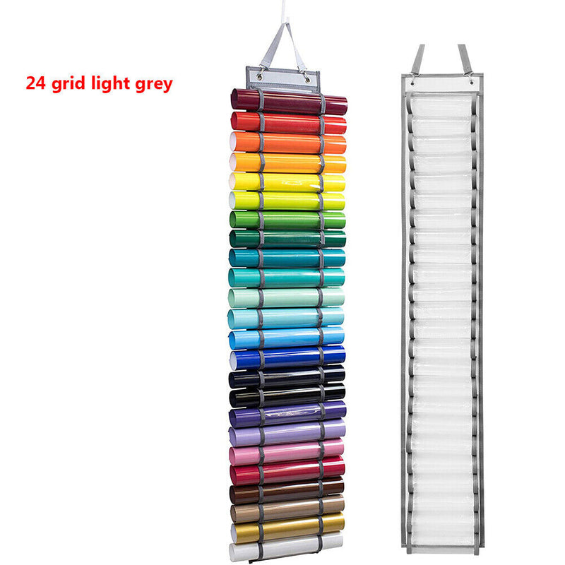 Vinyl Roll Holder 24 Roll Compartments Vinyl Organizer Wall Door Hanging Ba