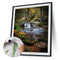 Handpainted DIY Forest Scenery Oil Paint by Numbers Kit Pictures Draw Craft G