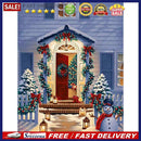 Diamond Painting Christmas Door Full Round Drill Picture of Rhinestone Draw