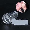 Mold for French Tips Jelly Nail Stamper Scraper Set Transparent Silicone