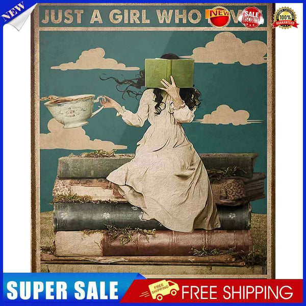 #A Retro Girl Poster Oil Paint By Numbers Kit DIY Frameless Drawing Picture fo