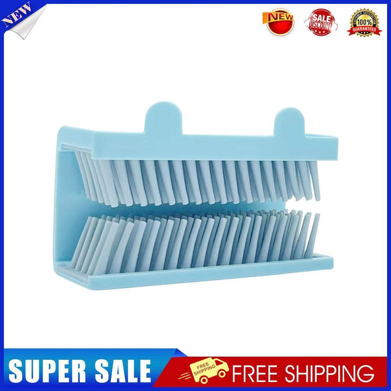 Shower Hair Catcher Wall Silicone Hair Trap Collector for Bathroom (Blue)