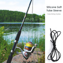 1m DIY Silicone Soft Rigs Tube Sleeve for Carp Fishing Tackles (Black)