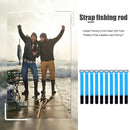 20pcs Fishing Rod Tie Strap Holder Suspenders Hook Cable Cord Belt (Blue)