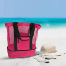 Insulation Lunch Bag Picnic Net Beach Handbag Food Beverage Storage (Red) Newly