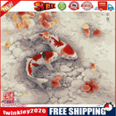Painting By Numbers Kit DIY Fish Leaf Hand Painted Canvas Oil Art Picture