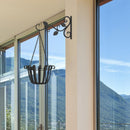 Iron Hanging Baskets for Plants Flower Pot Basketball Balcony Garden Plant Hanger