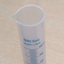 500ml Measuring Cylinder Plastic Graduated Laboratory Test H2L7 Liquid Too P4O1