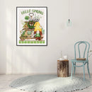 5D Diamond Painting Kit Spring Gnome Full Round Drill Rhinestone DIY Wall Art
