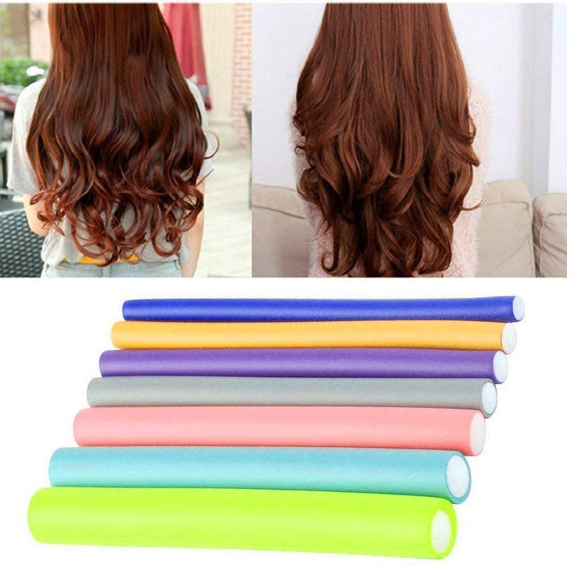 42pcs Flexible Curling Rods Magic Curler Roller Non Heating Styling Tools