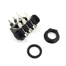 10Pcs 6PIN 6.35mm Microphone Female Stereo Audio Socket Jack Connector
