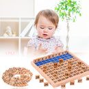 Wooden Montessori Educational Math Toys 1-100 Number Matching Table (A) Newly