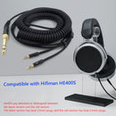 Audio Headset Spring Cable for Hifiman HE400S/HE-400I/HE560/HE-350/HE1000 Cords