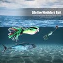 Hard Bionic Frog Fishing Lure Tackle 9cm 10g Wobblers False Bait (Green) Newly