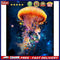Frameless Oil Painting Arts Picture By Number Jellyfish Hand Painted Craft Set