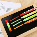 12pcs / lot Erasable Highlighter Fluorescent Marker Pen Art R5X7 Painting V7T3