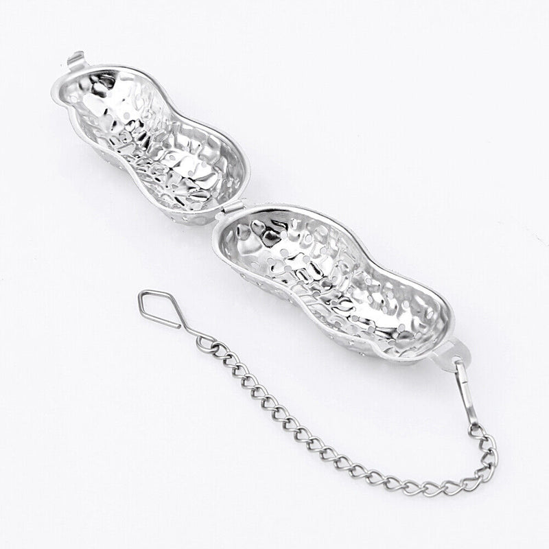 Peanut Shaped Tea Strainer Herbal Spice Infuser Loose Leaf Filter Device Newly