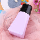 220ml Nail Polish Remover Liquid Bottle Empty Lock Pump Dispenser (Purple) Newly