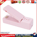 Portable Mini Sealing Household Machine Heat Sealer Plastic Capper (Pink) Newly