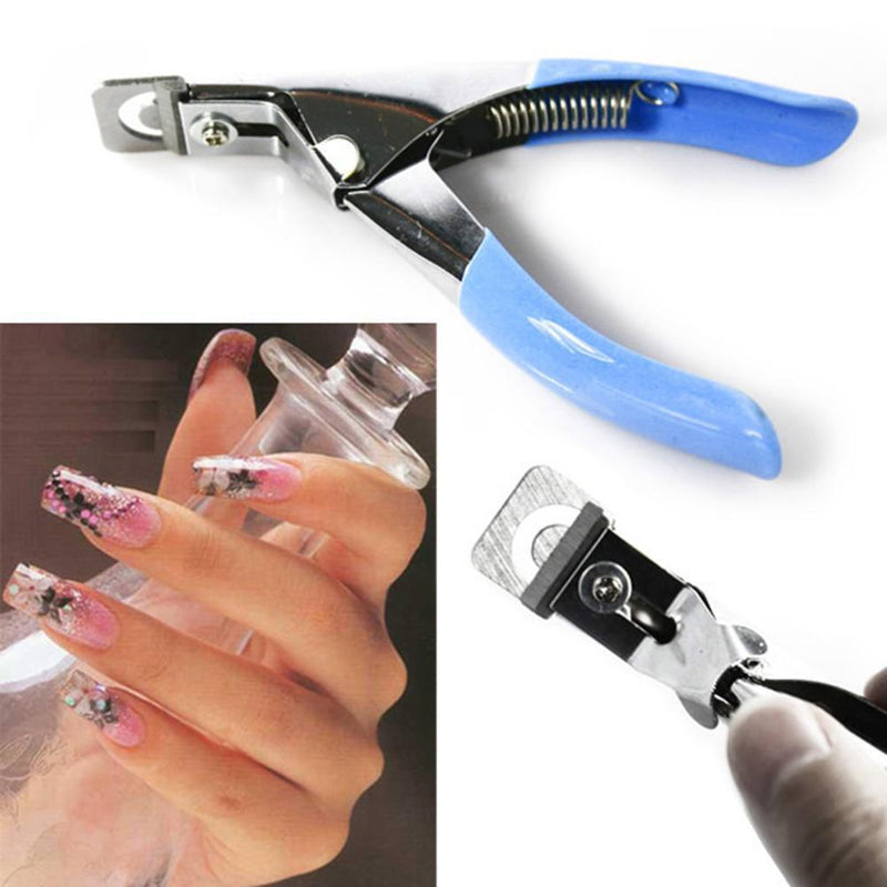 Stainless Steel Nail Clipper Acrylic Gel False Nail Tips Edge Cutter Tools