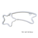 LED USB Meteor Neon Signs Light Wall Hanging Night Lamp (Warm White Blue) Newly