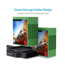 Vertical Stand for Xbox Series with Cooling Fan and Dual Controller Charger Port