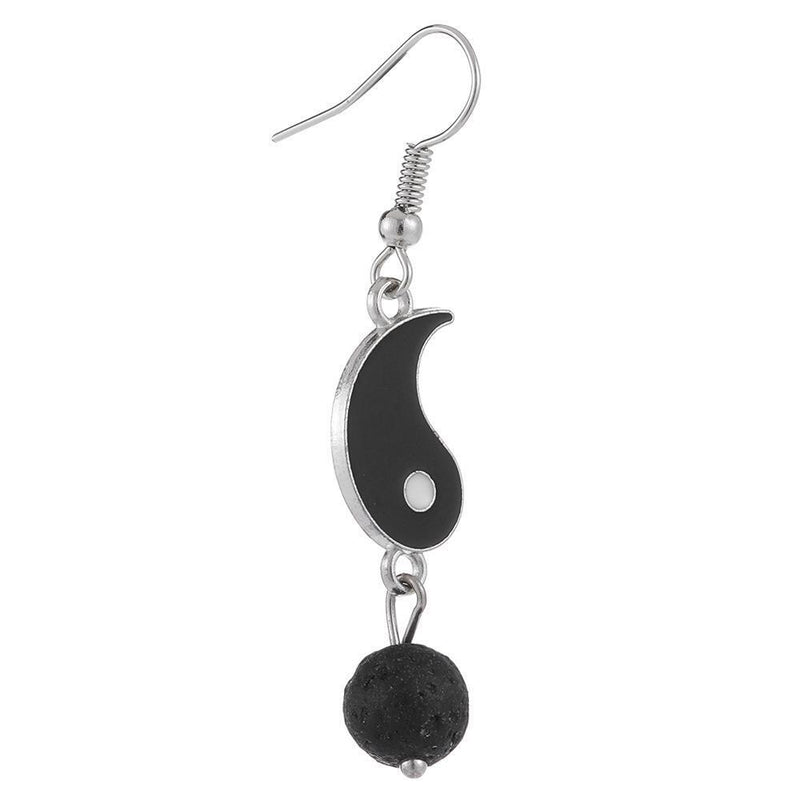 Drop Stud Earrings Asymmetry Dangle Earrings Gossip Yin Yang Tai Chi Earrings