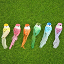 12pcs/set Artificial Simulation Foam Feather Birds Home Ornaments Crafts Decor