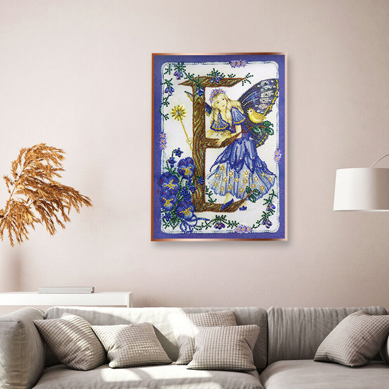 Butterfly Fairy 5D DIY Partial Drill Special Shape Diamond Painting Decor