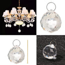 5PCS Glittery Ornament Hanging Art Pendant Faceted Clear Crystal Ball