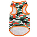 Camouflage pet shirt dresses summer cotton dog puppy vest spring outfit