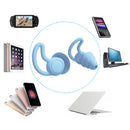 Silicone Ear Plugs Sound Insulation Anti Noise Sleeping Earplugs (Blue) Newly