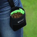 Portable Training Dog Snack Bags Oxford Outdoor Feed Storage Pouch (Black) Newly