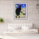 5D DIY Diamond Painting Kit Full Round Drill Letter Black Cat Decor (B4462)