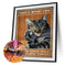 Black Cat Full Round Drill DIY Diamond Painting Handmade Mosaic Art Picture