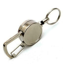 Elastic Steel Wire Rope Key Chain Recoils Retractable Keychain Lost Anti R4Y9