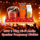 WEAH D224 2 Way 80W Speaker Audio Frequency Divider Loudspeaker Crossover Filter