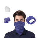 2pcs/set Solid Color Sports Neck Tube Face Cover Outdoor Cycling Anti-dust Sc