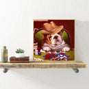 5D DIY Full Drill Diamond Painting Gambler Dog Cross Stitch Needlework Decor