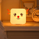 Bedoom Touch Sensor Rechargeable Silicone Deer Night Lights Clap Instant Light
