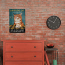 Coffee Cat Retro Metal Plate Tin Sign Poster Plate Wall Art for Bar Club Cafe